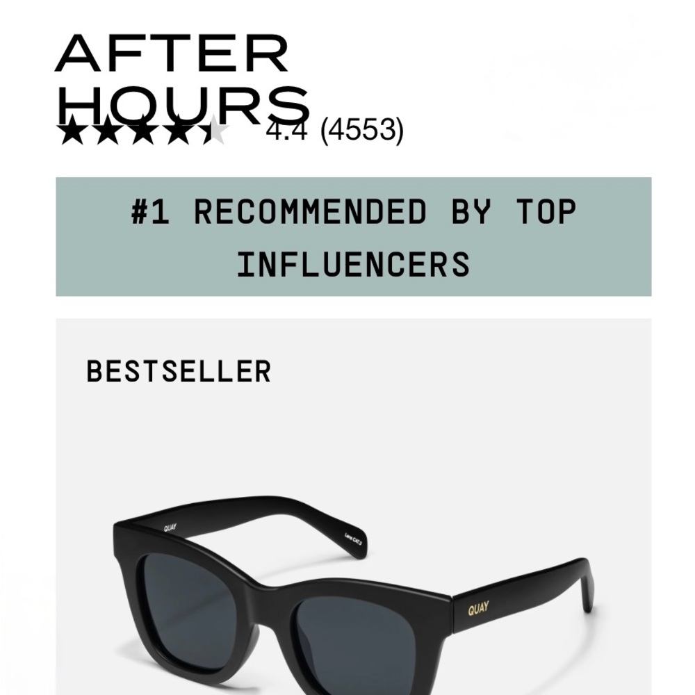 Quay Australia Black SunglassesQuay
